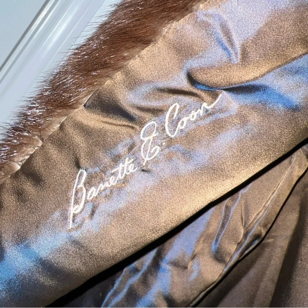 Sidney Frank Furs Vintage Mink Jacket – Rich Brown Luxury Fur, Size S - Picture 6 of 11